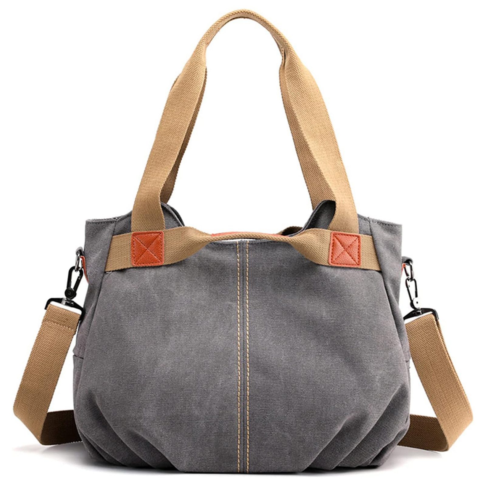 Schultertasche Damen Handtasche Schultertasche Multifunktionale Canvas Umhängetasche