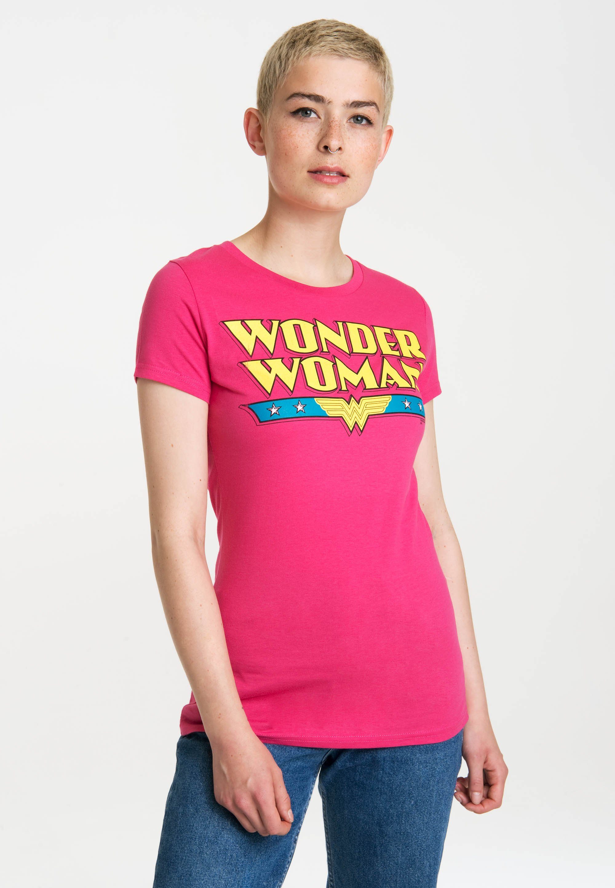 LOGOSHIRT T-Shirt Wonder Woman - Logo mit coolem Frontprint | T-Shirts