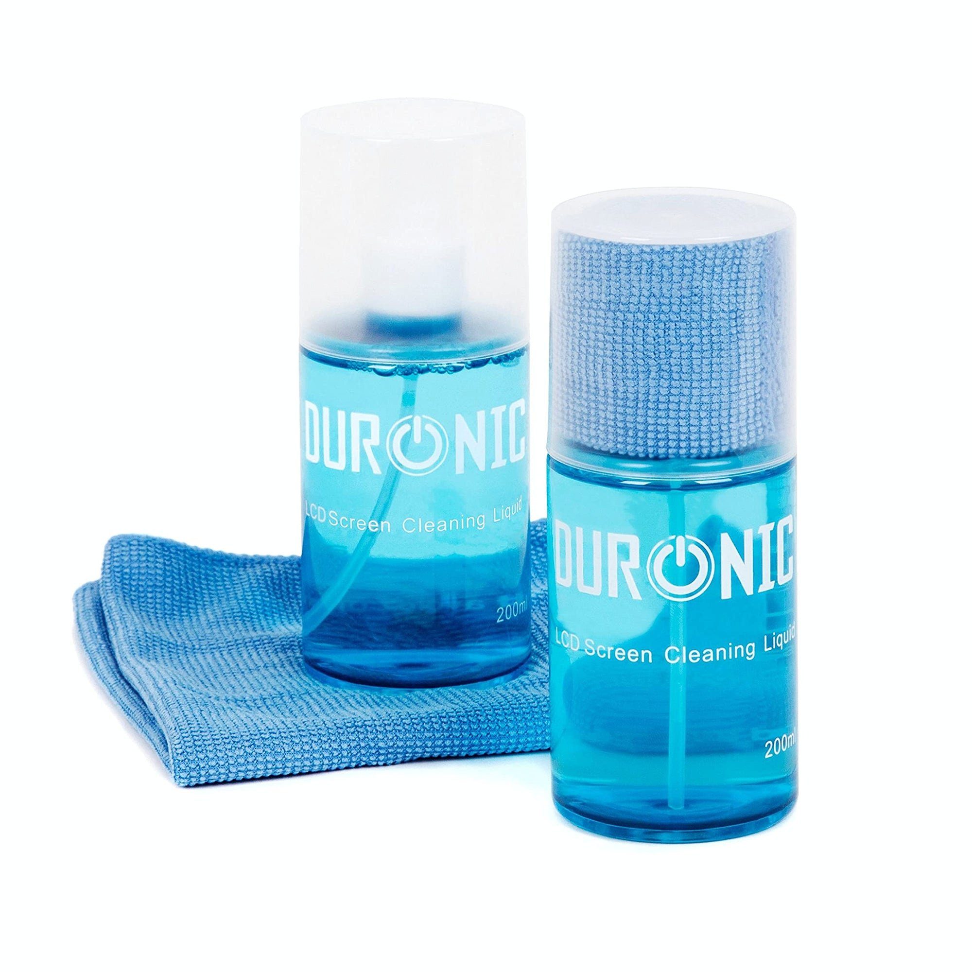 Duronic Flächenreiniger, SCK102 Duo Bildschirmreiniger mit Mikrofasertuch