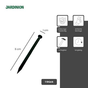 Jardinion Rasennagel, Rasenkantennagel aus PVC für Rasenkanten Beeteinfassung, 1-St., Umrandung Gartenbeet, wetter- und witterungsbeständiges Material