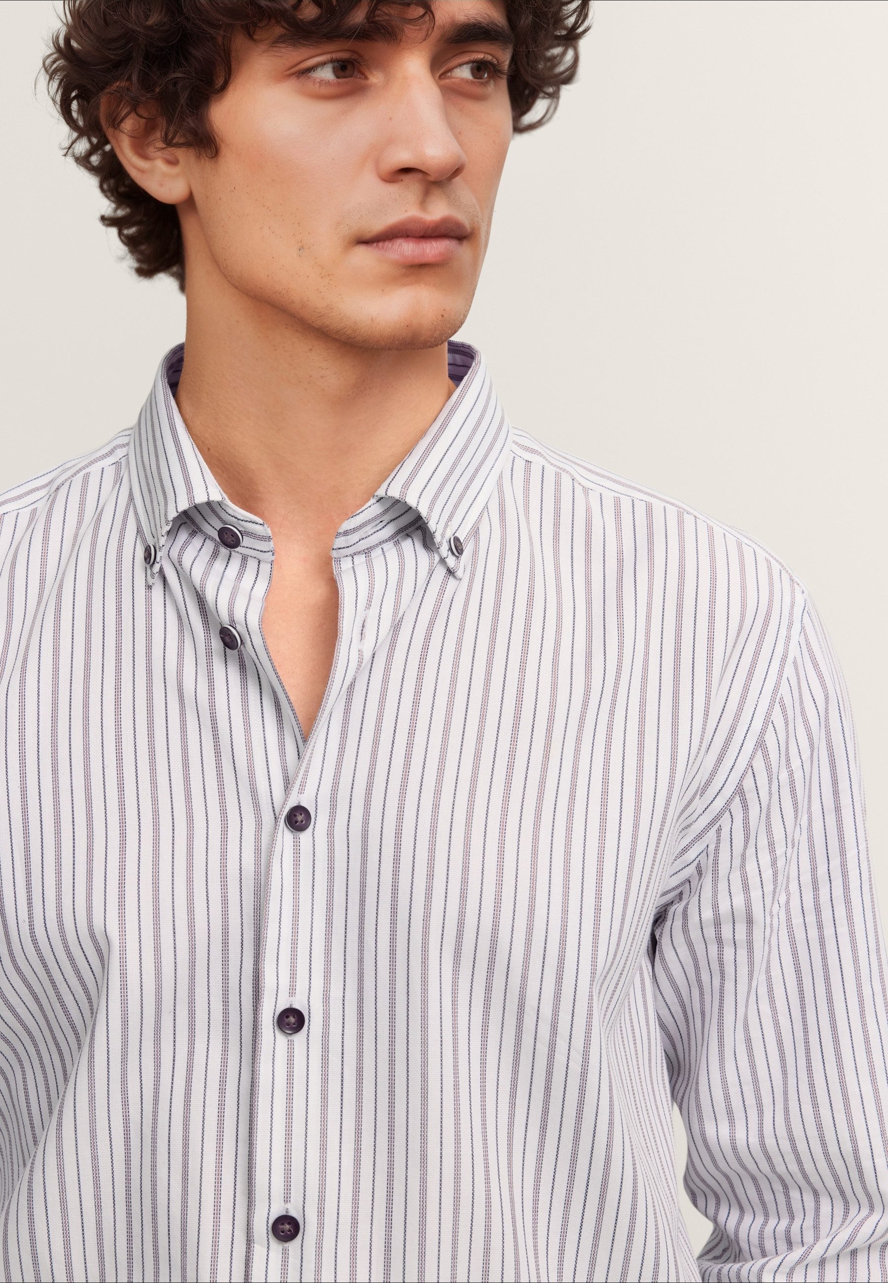 bugatti Streifenhemd Button-Down-Kragen im Streifen-Design