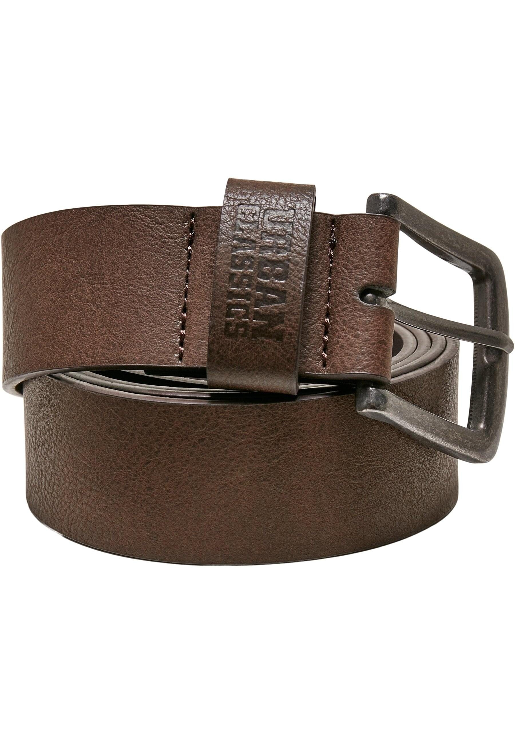 URBAN CLASSICS Hüftgürtel Unisex Leather Imitation Belt brown