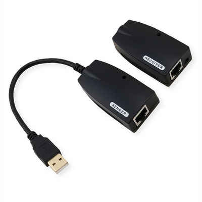 VALUE USB 2.0 Verlängerung über RJ45, max. 50m Computer-Adapter USB 2.0 Typ A Männlich (Stecker) zu USB 2.0 Typ A Weiblich (Buchse)