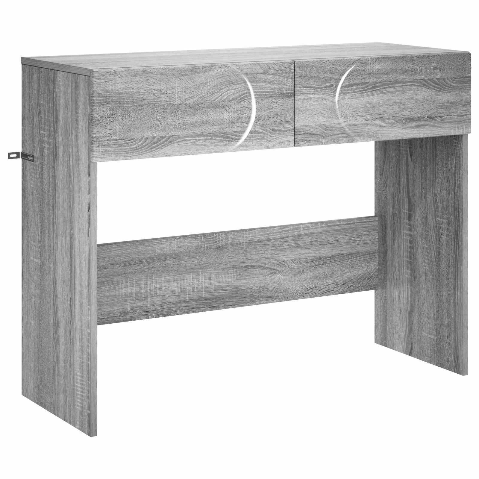 vidaXL Konsolentisch Konsolentisch Sonoma-Grau 96,5 x 38 x 75 cm Holzwerkstoff (1-St)