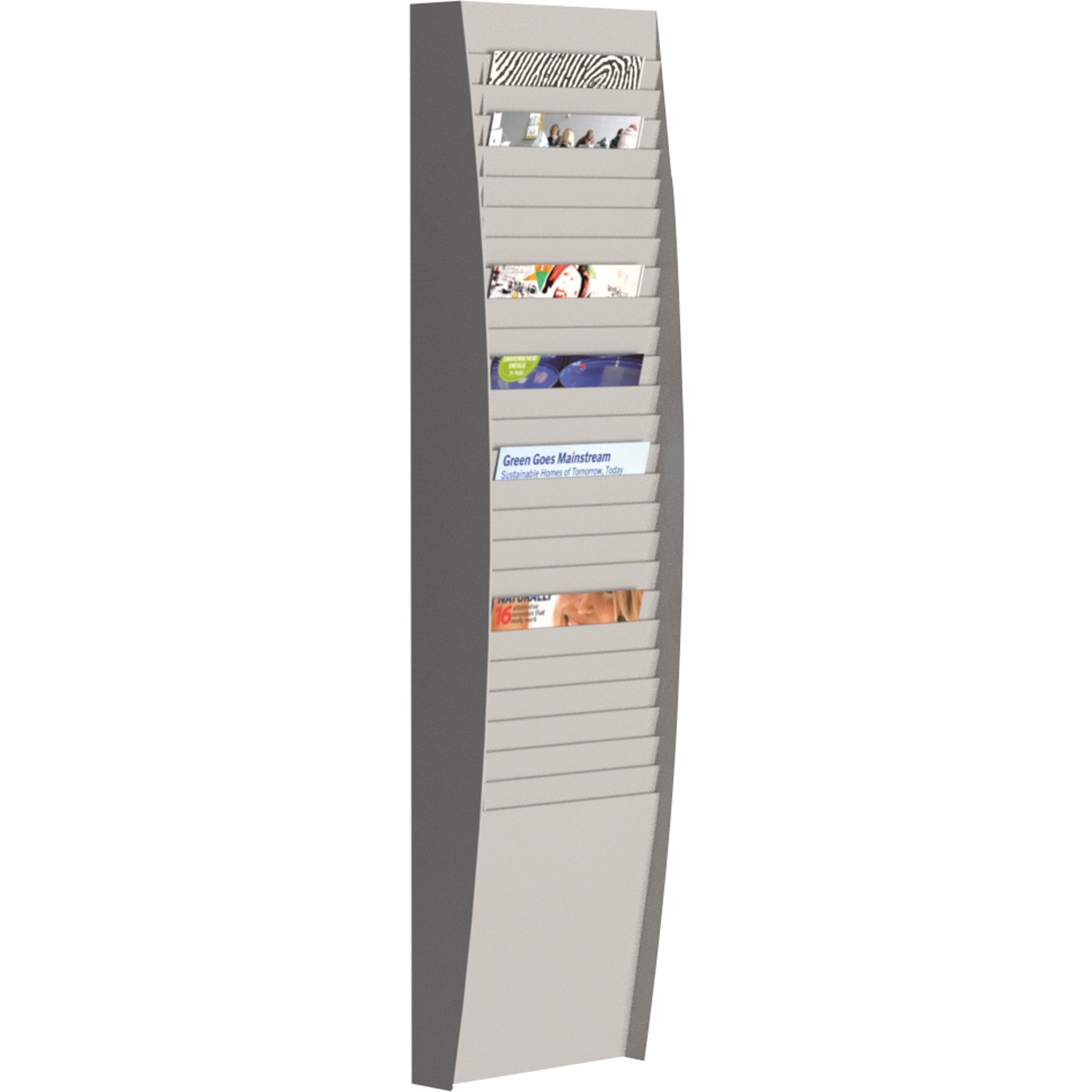 PAPERFLOW Stehsammler Wand-Sortiertafel V 25F A4V1X25.02 DIN A4 grau