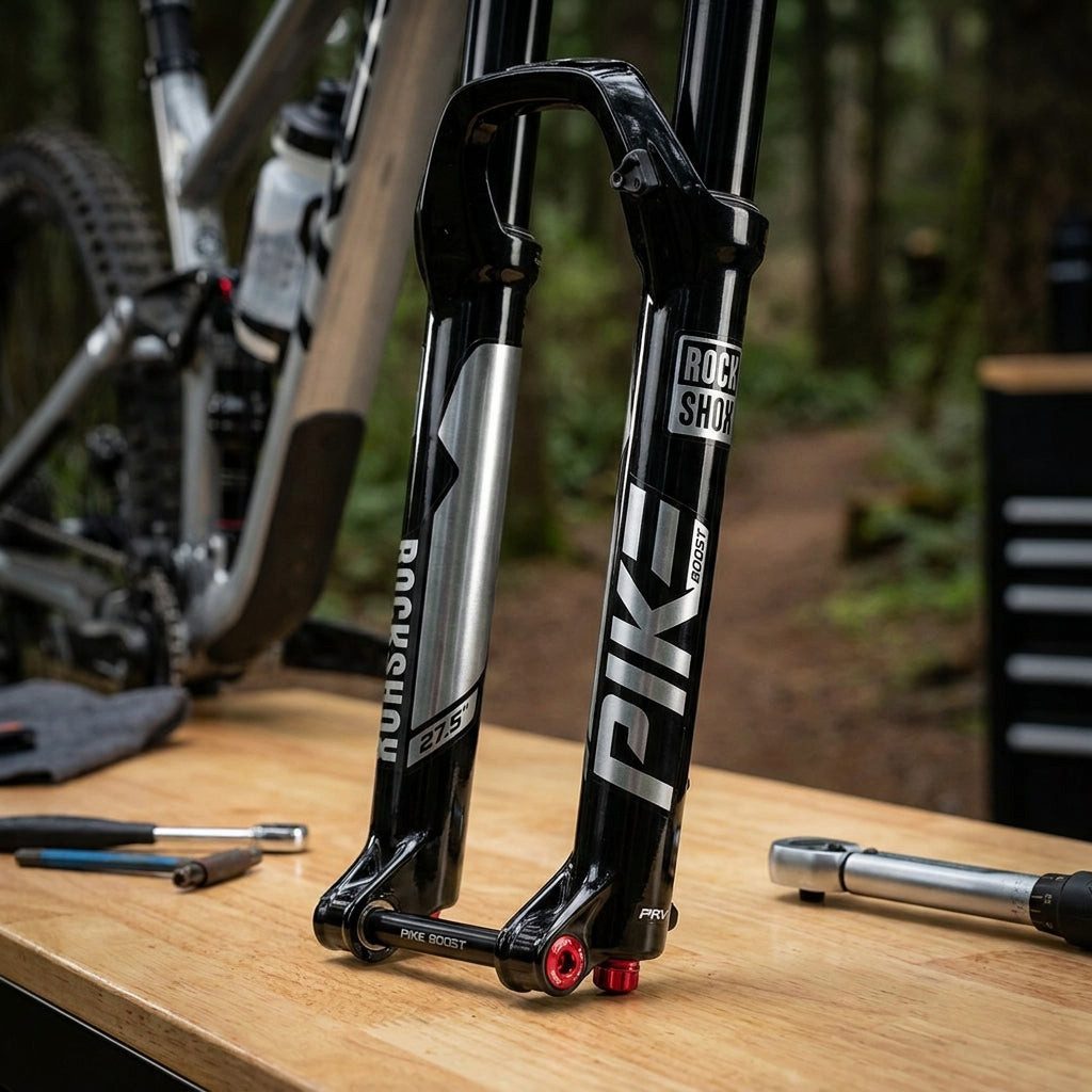 RockShox Federgabel RockShox LowerLeg 27.5 Zoll 15x110 Boost Pike Gloss Black mit PRV Vent