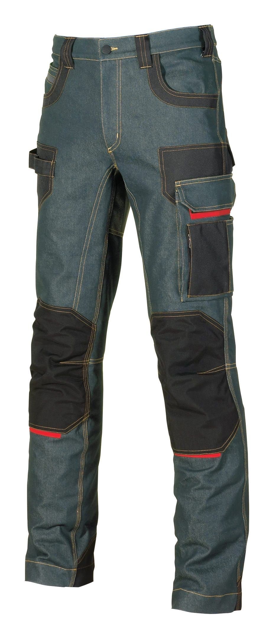 U-Power Arbeitshose Jeanshose Platinum Button Rust Jeans Größe 56