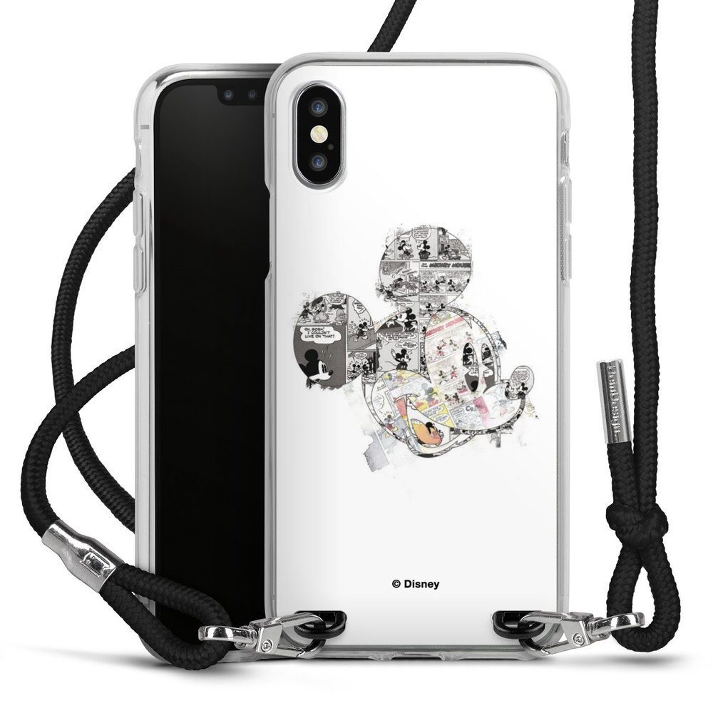 DeinDesign Handyhülle Mickey Mouse Offizielles Lizenzprodukt Disney Mickey  Mouse - Collage, Apple iPhone Xs Handykette Hülle mit Band Case zum Umhängen