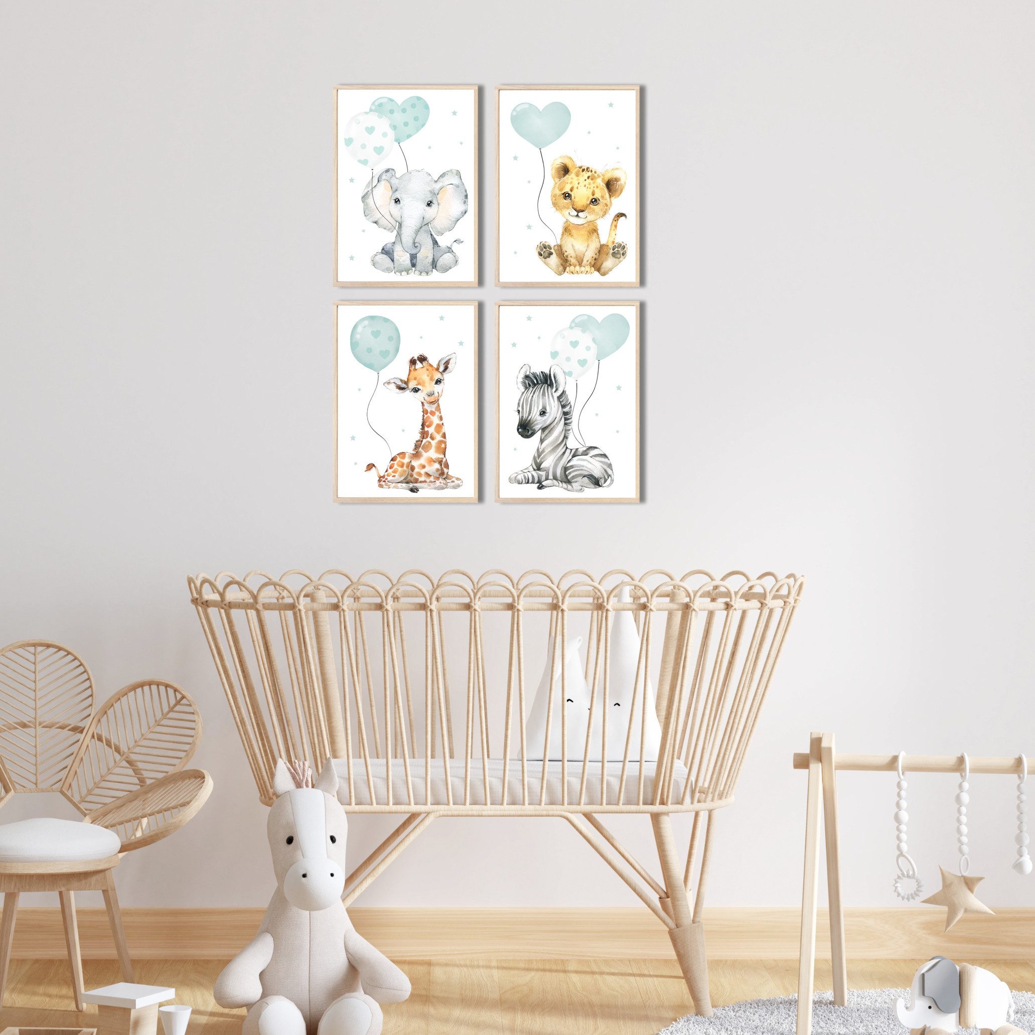 MeinBaby123® Poster Bilder Kinderzimmer, Tiere Poster günstig online kaufen