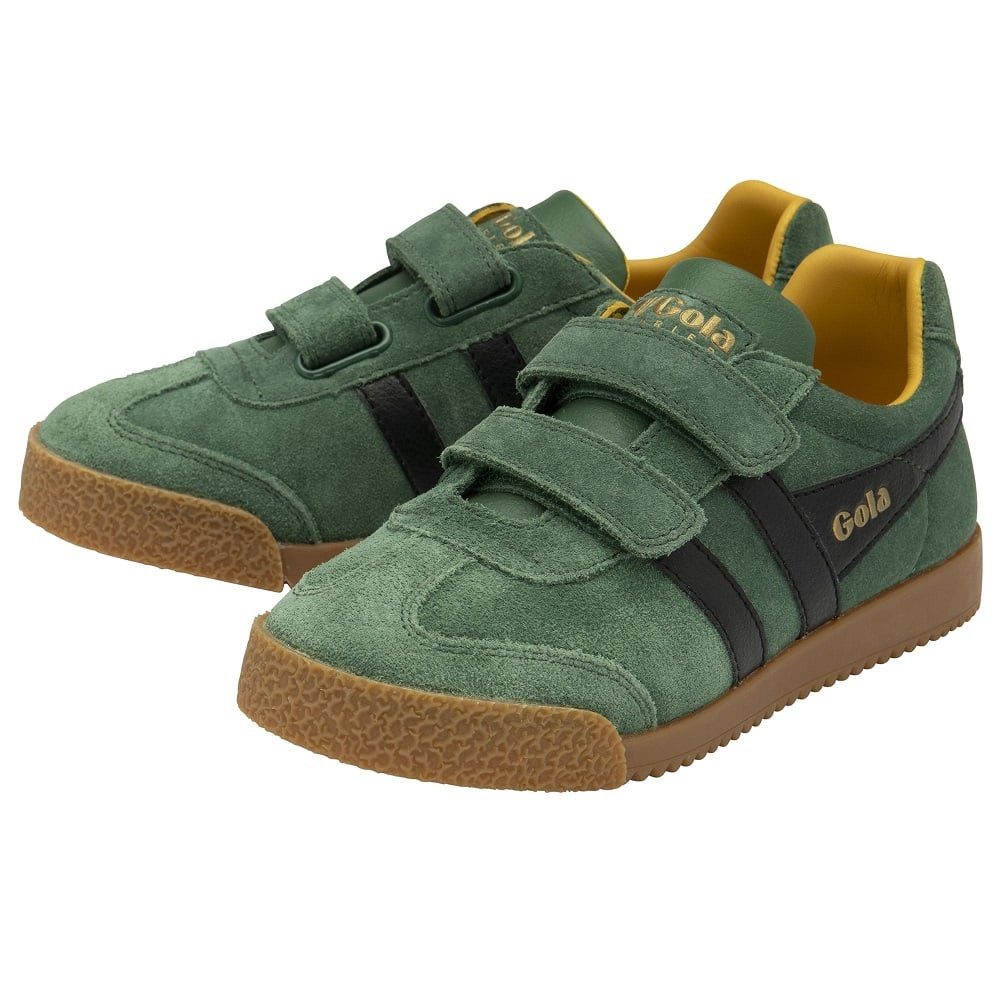 Harrier 2025 (Wildleder,Klettverschluss) immergrün/schwarz/sonnengelb Sneaker