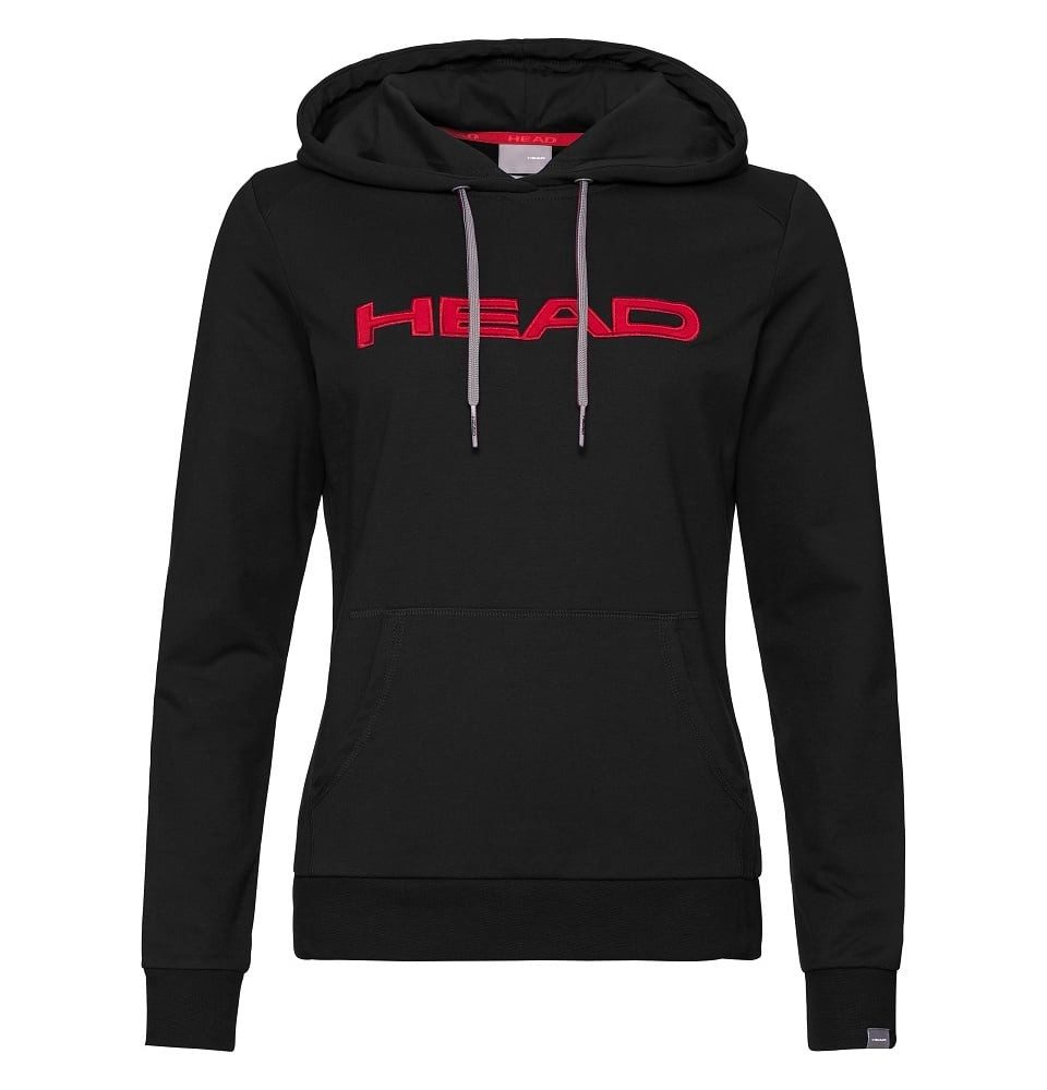 Head Kapuzenpullover Hoodie Club Rosie schwarz/rot Damen
