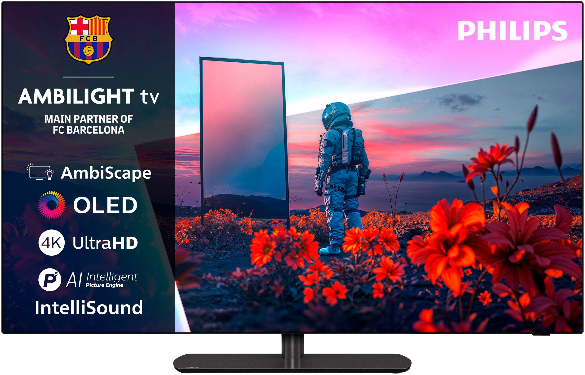 Philips 42OLED811/12 OLED-Fernseher (106 cm/42 Zoll, 4K Ultra HD, Smart-TV)