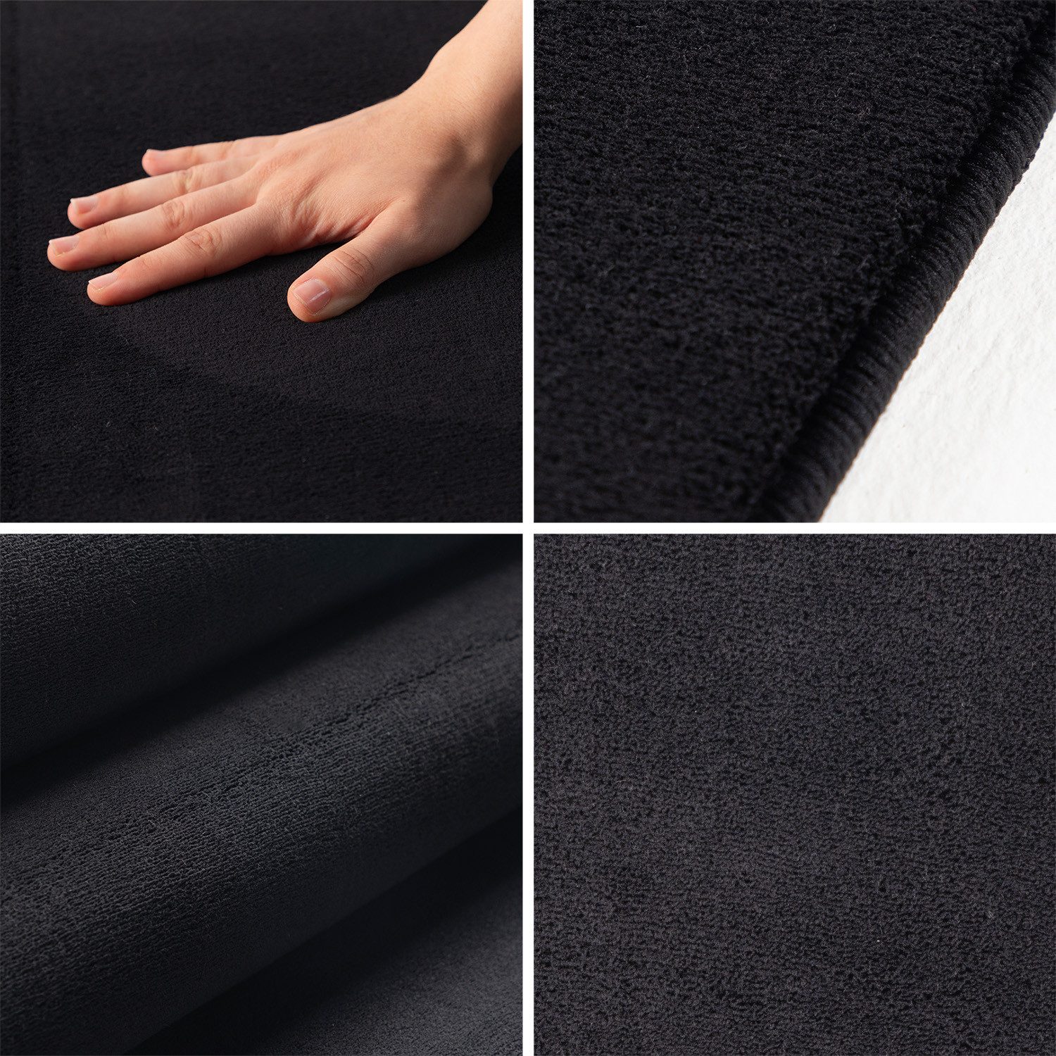 Carpettex Veloursteppich Unicolor - Einfarbig, Rund, günstig online kaufen