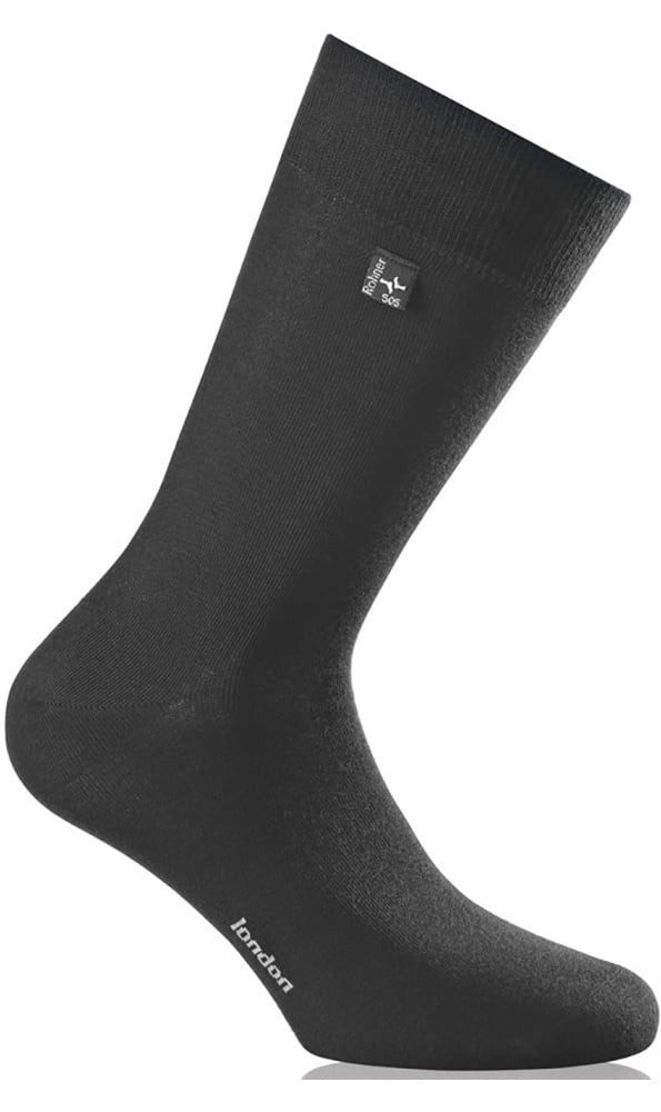 Rohner Socks Businesssocken Crew London schwarz Herren - 1 Paar