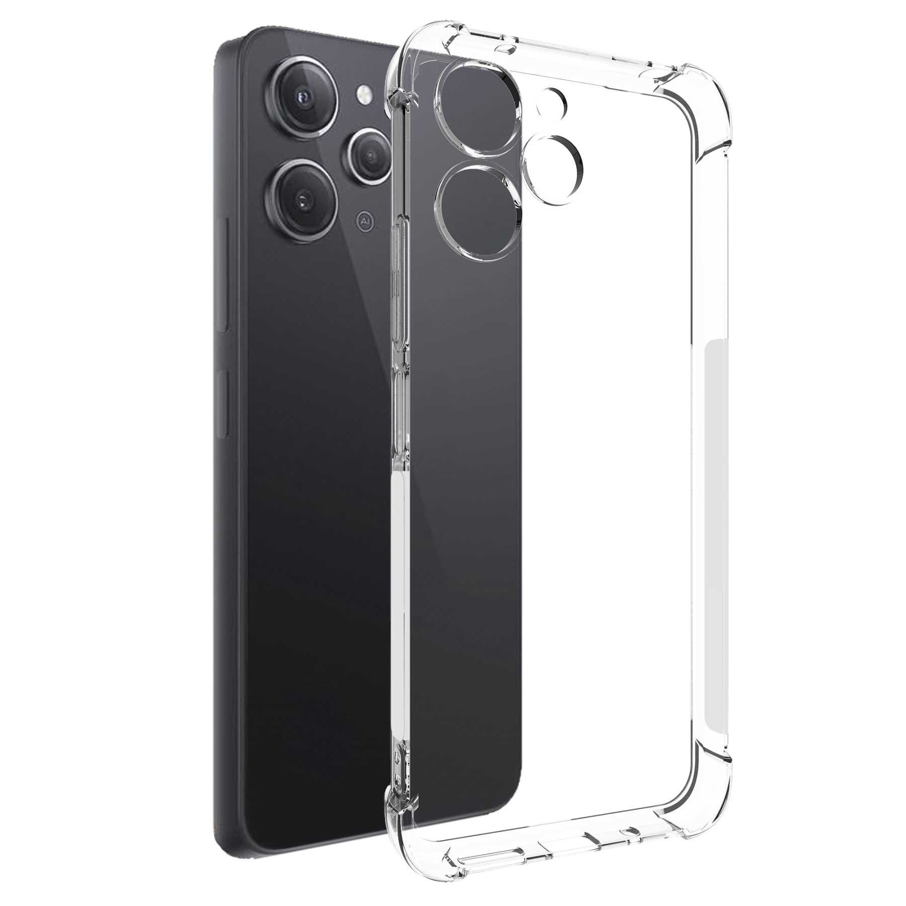 mtb more energy Smartphone-Hülle Clear Armor Case für Xiaomi Redmi 12 (6.79), Transparente TPU Schutzhülle Case Backcover mit Anti-Shock Verstärkung