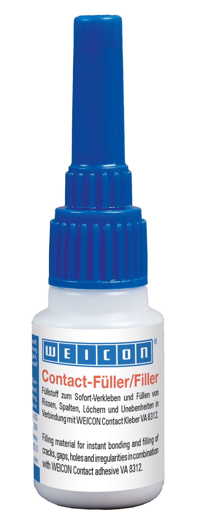 WEICON Klebstoff WEICON Contact Füller, schwarzer Spezialfüllstoff für Contact VA 8312, (Flasche), Verstärken, Formen, Modellieren, Fixieren, Füllen, Nivellieren