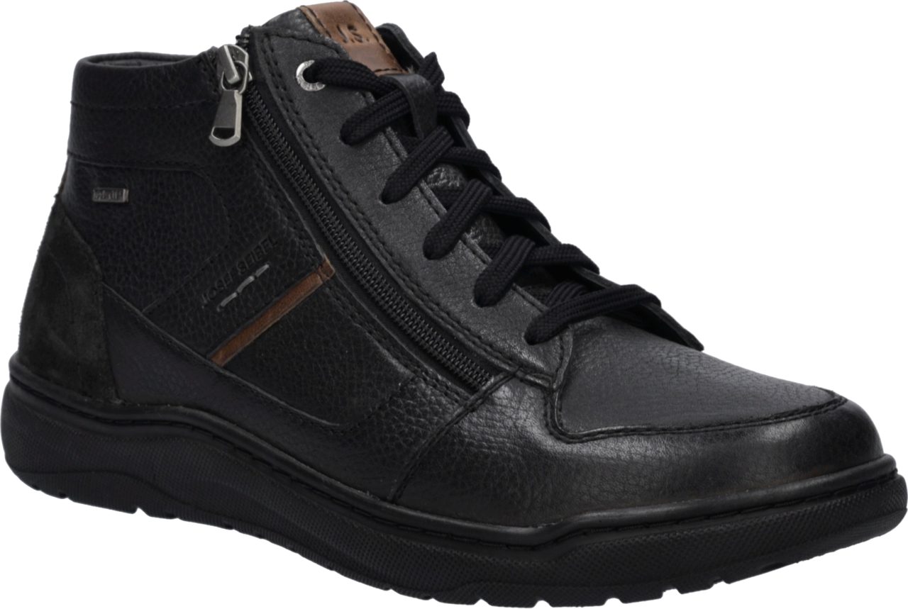 Josef Seibel Baxter 50 Schnürboots High Top-Sneaker mit praktischem Außenreißverschluss, K-Weite