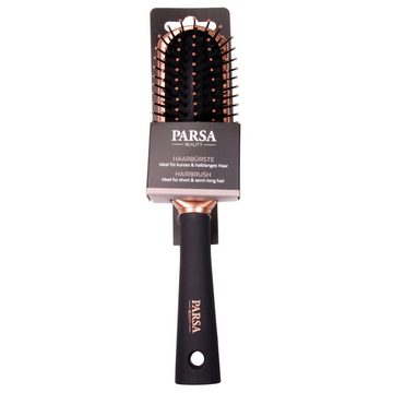 PARSA Beauty Haarbürste Haarbürste Trend Line Langschmal Bürste mit Kunststoffpins roségold
