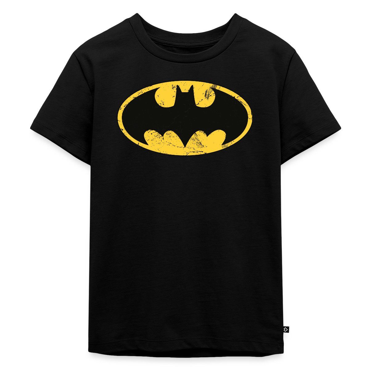Spreadshirt T-Shirt DC Comics Batman Logo Used Look Karneval Kinder Premium T-Shirt (1-tlg)