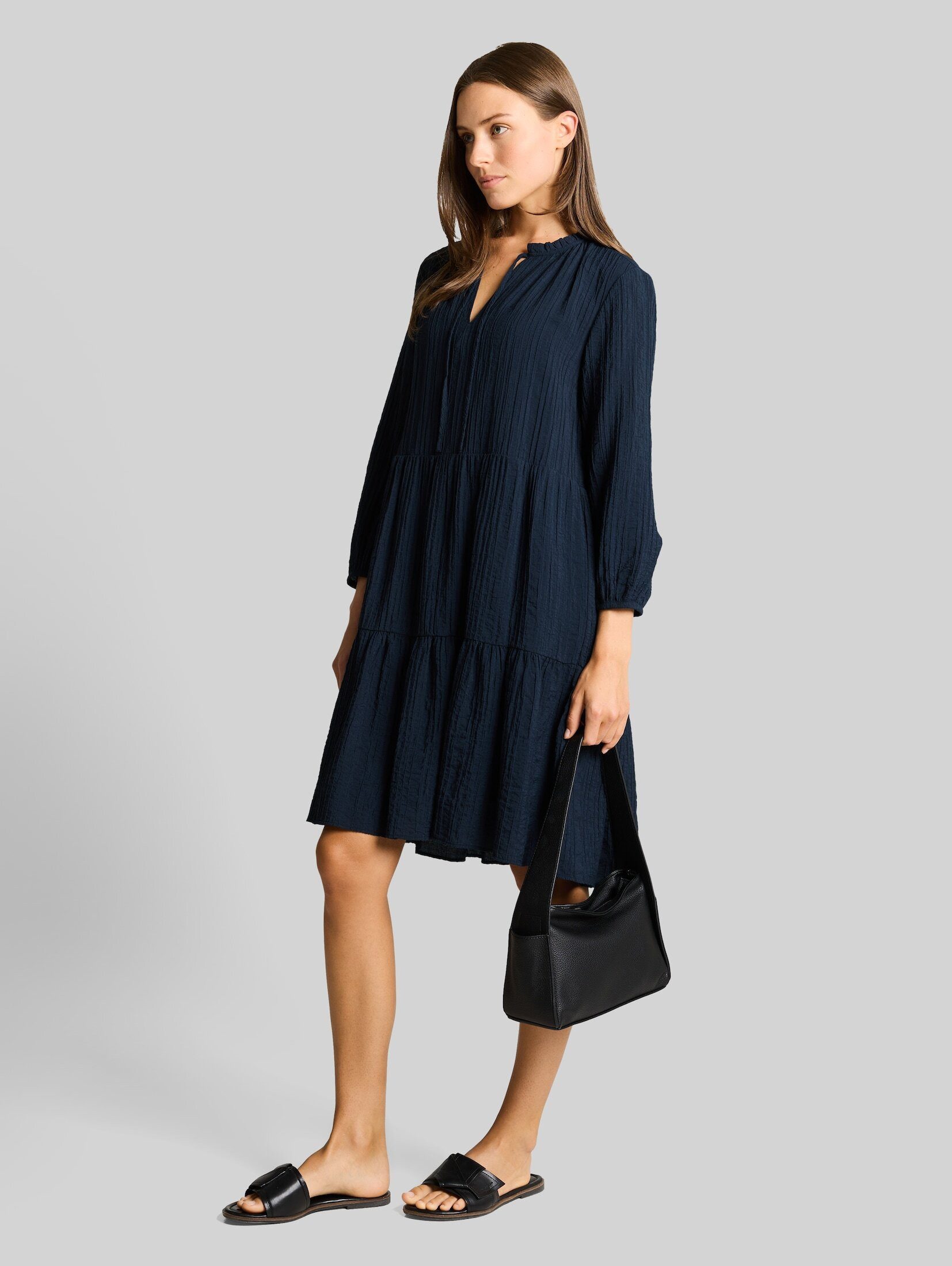 TOM TAILOR Sommerkleid Kleider & Jumpsuits Crinkle Kleid mit Volants