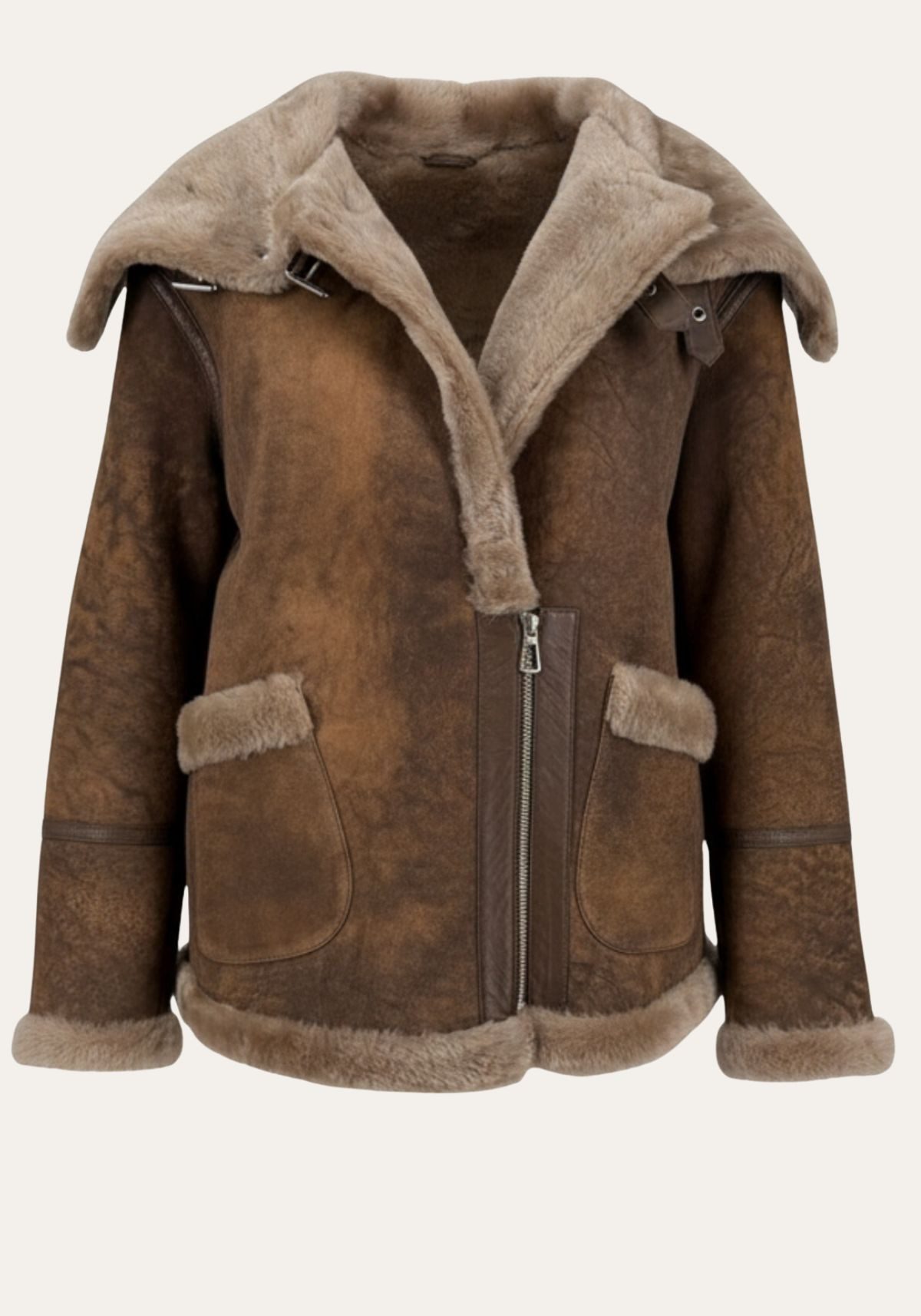 Hollert Winterjacke Noa Lammfell Shearling Jacke