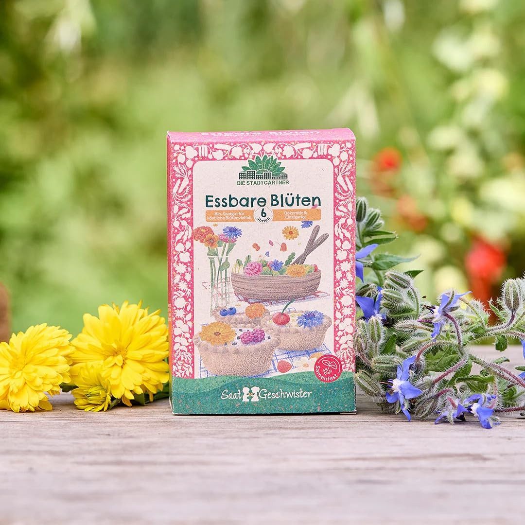 Die Stadtgärtner Blumensamen Saatgut-Set essbare Blüten günstig online kaufen