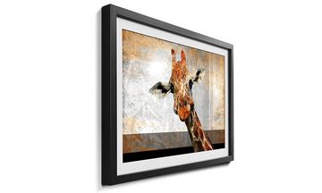 WandbilderXXL Kunstdruck Mr. Giraffe, Giraffe, Wandbild, in 4 Größen erhältlich