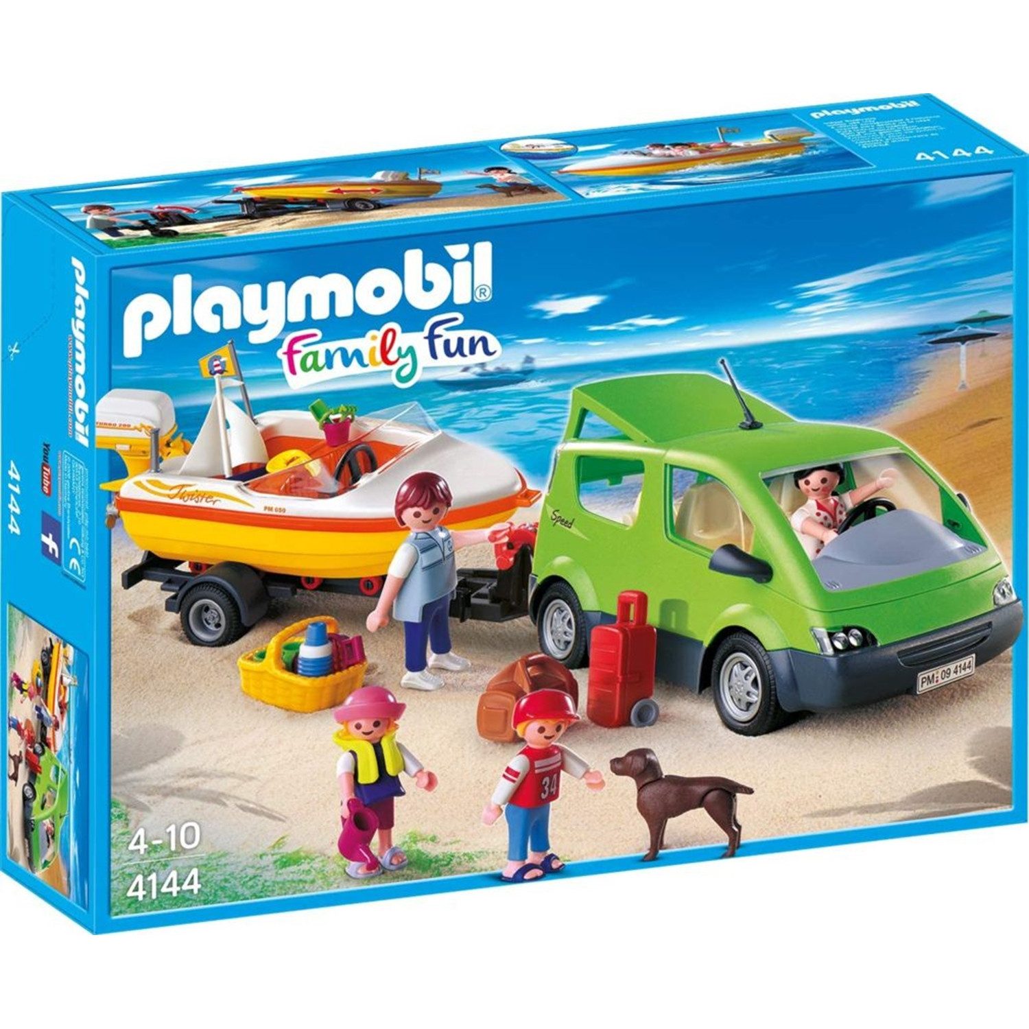 Playmobil® 4144 Familyvan mit Bootsanhänger Konstruktions-Spielset günstig online kaufen