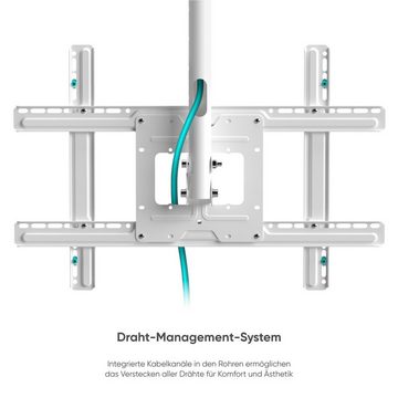 ONKRON N1L-WHT TV-Deckenhalterung, (bis 80,00 Zoll, N1L-WHT, N1L-WHT, neigbar -5° ~ +15°,höhenverstellbar 717 ~ 1584 mm,32 - 80 Zoll)