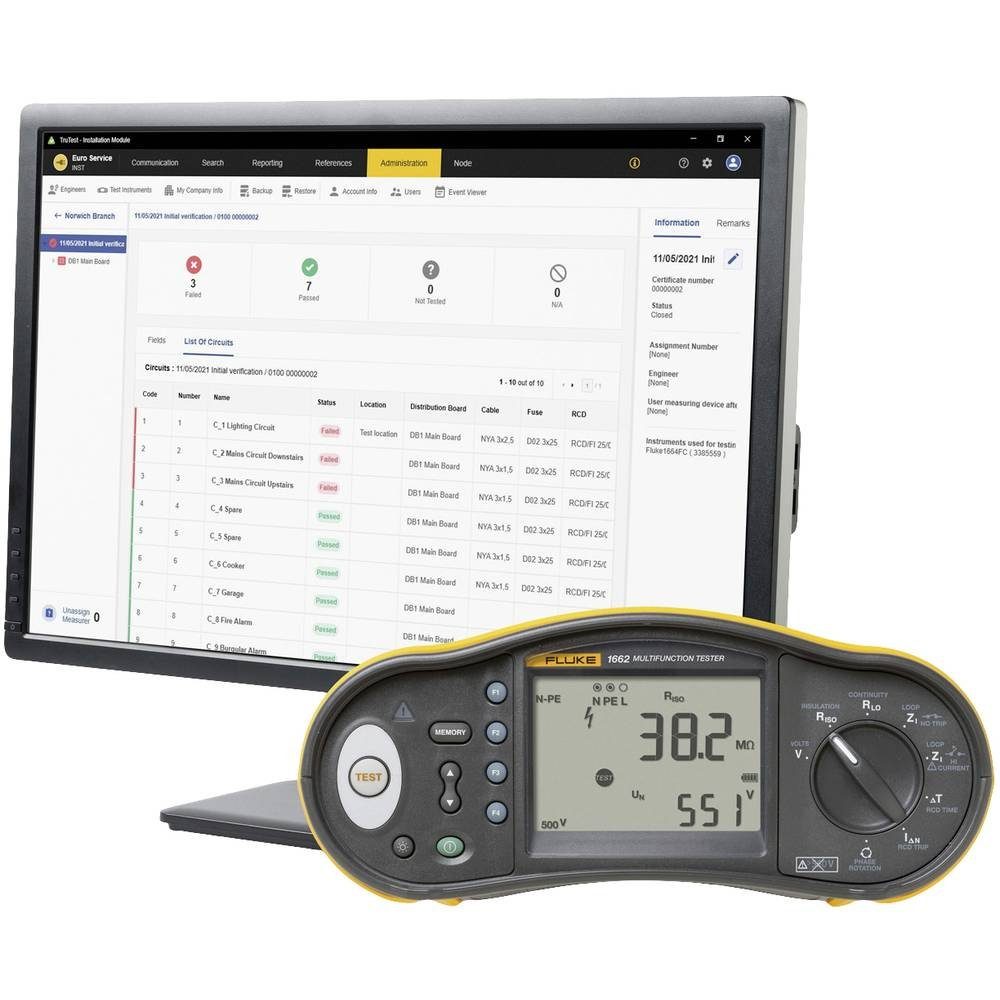 Fluke Multimeter Installationstester-Set