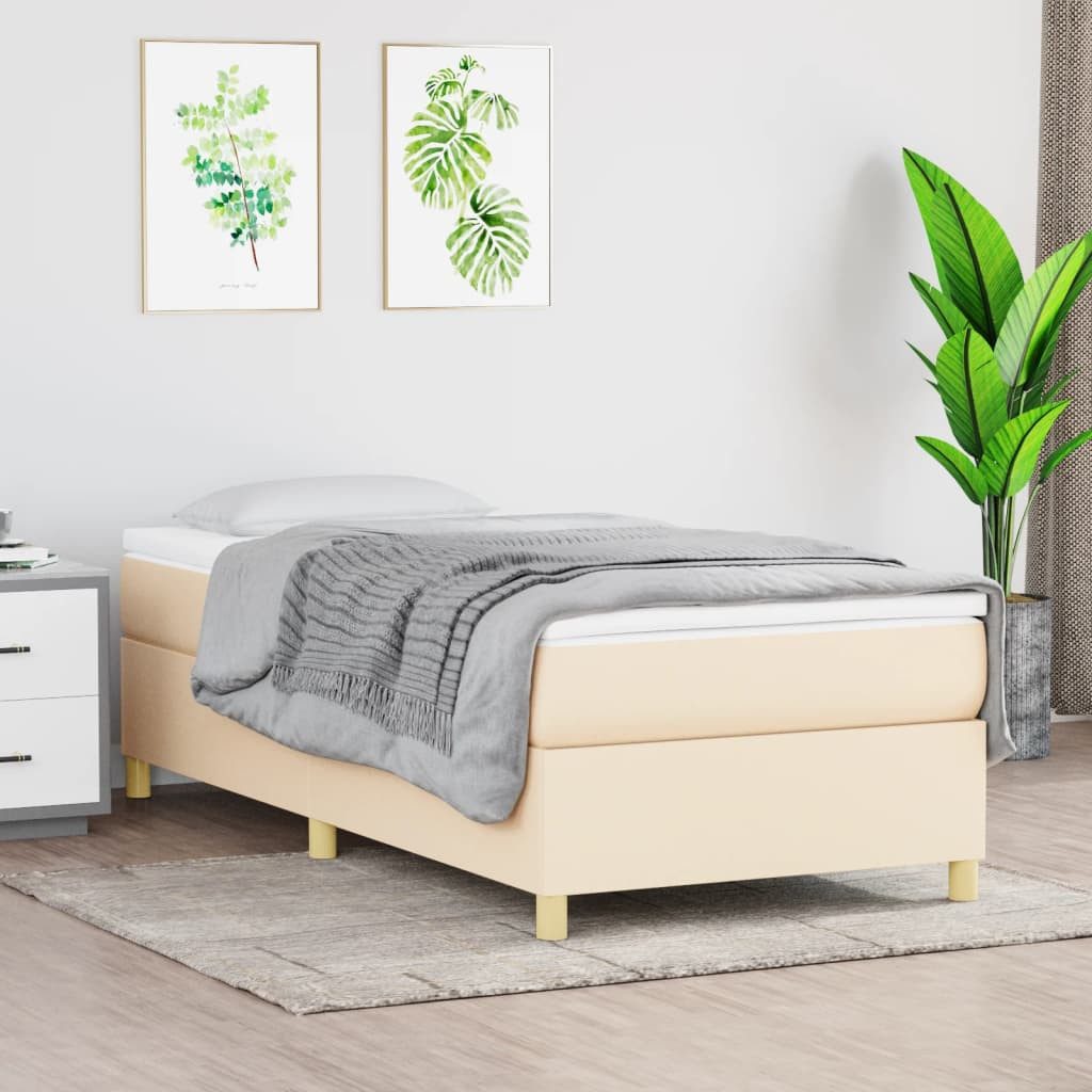 furnicato Bett Bettgestell ohne Matratze Creme günstig online kaufen