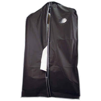 Livepac Office Kleidersack Kleiderschutzhülle / mit Sichtfenster und Reißverschluss / Farbe: schw