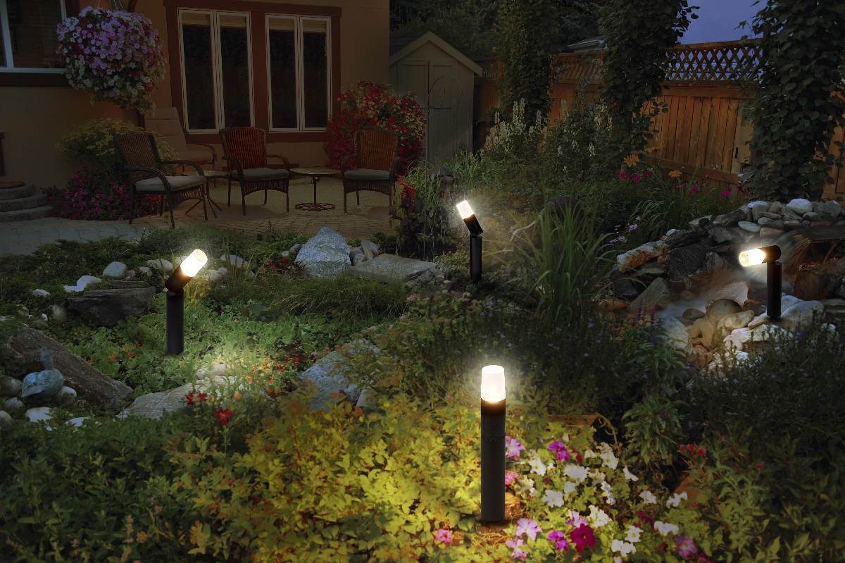 Ledvance LED Gartenleuchte LEDVANCE LED-Erdspießleuchte Endura Hybrid Rota Spike 12 V Erdstrahler