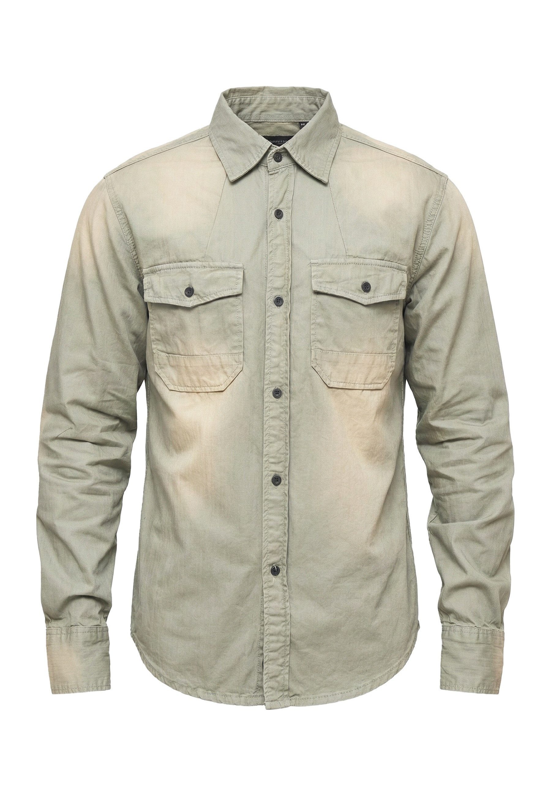 Brandit Kurzarmshirt Brandit Herren Hardee Denim Shirt (1-tlg)