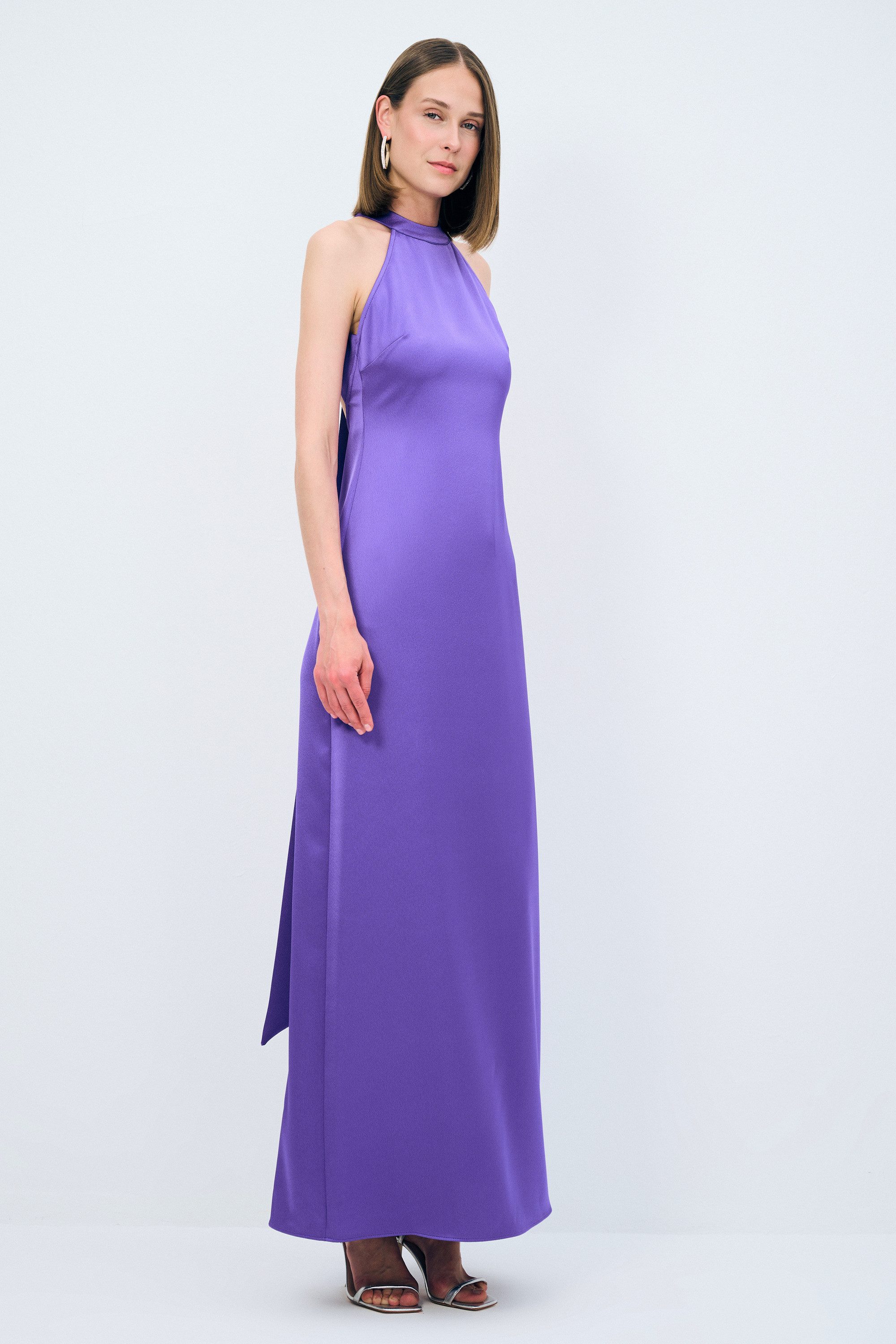 adL Abendkleid Langes Neckholder-Kleid