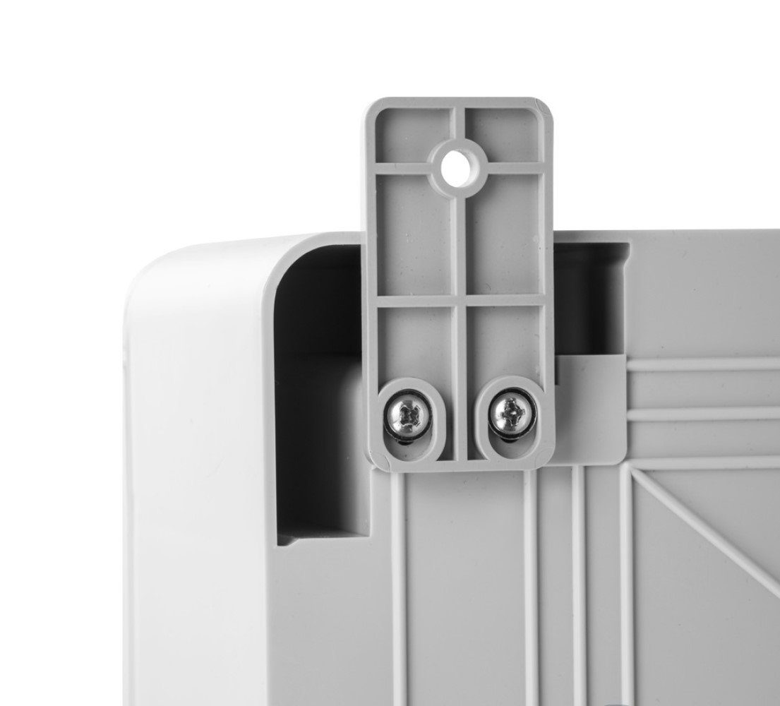 ARLI Schaltschrank Sichttür Industriegehäuse verzinkter Montageplatte Steckdosenverteiler (Montageplatte, Verriegelungsschlüssel, Befestigungsmaterial, Sichttür, Transparent Tür, IP65), 210 x 280 x 130 mm / schlagfest / halogenfrei
