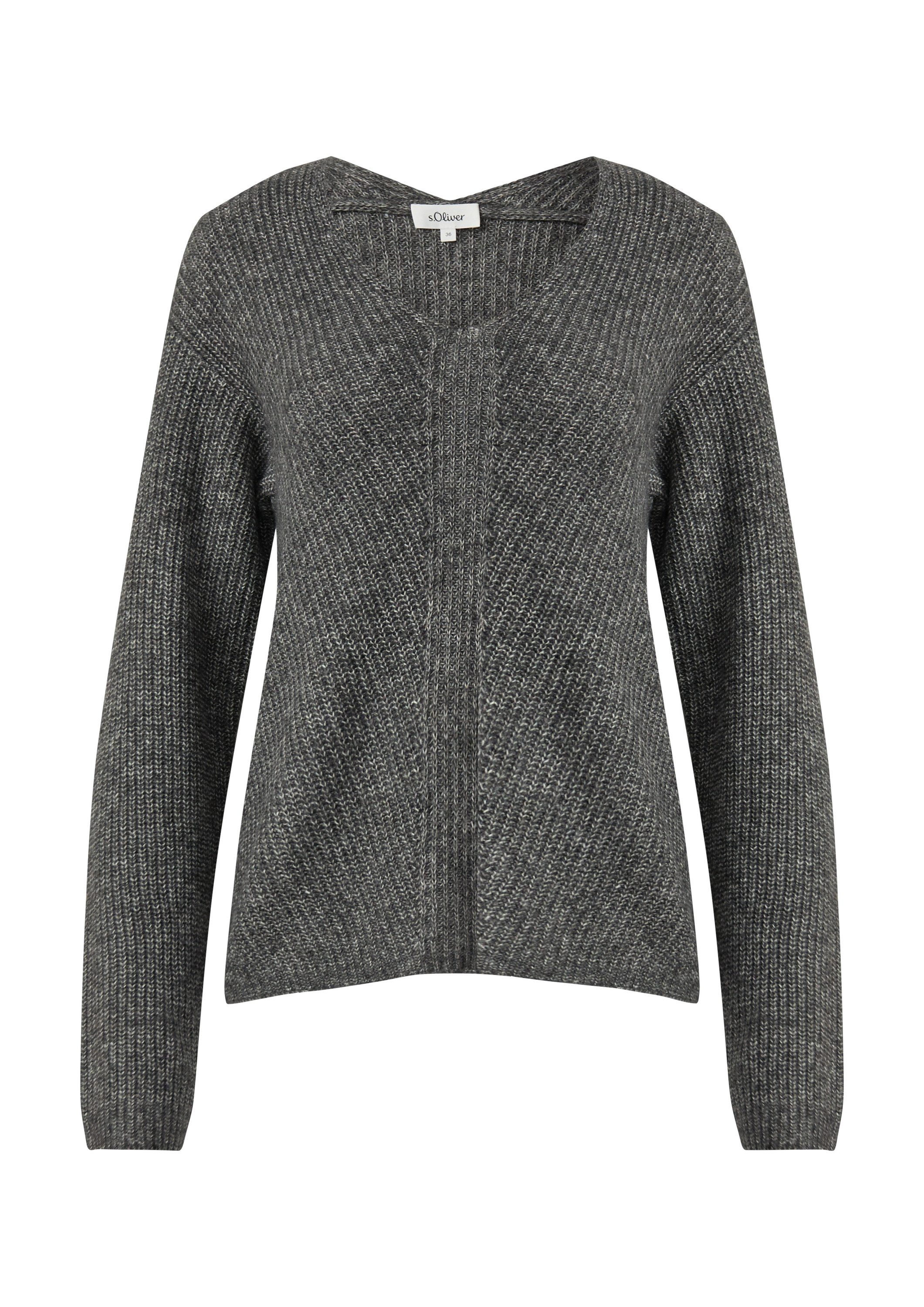 s.Oliver Longpullover Strickpullover Weicher Strickpullover im Relaxed Fit günstig online kaufen