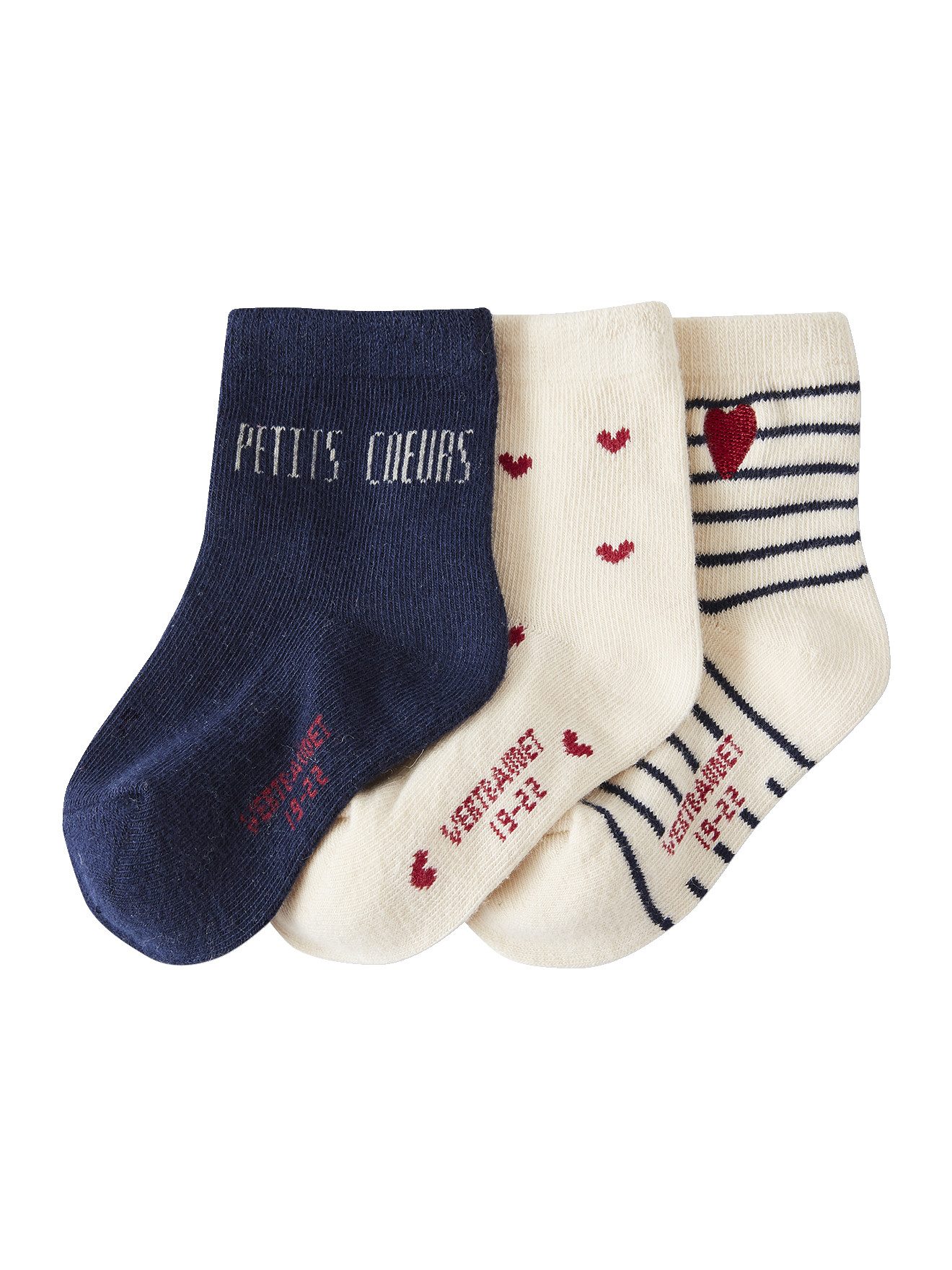 Socken Mädchen Baby Socken mit Herzen