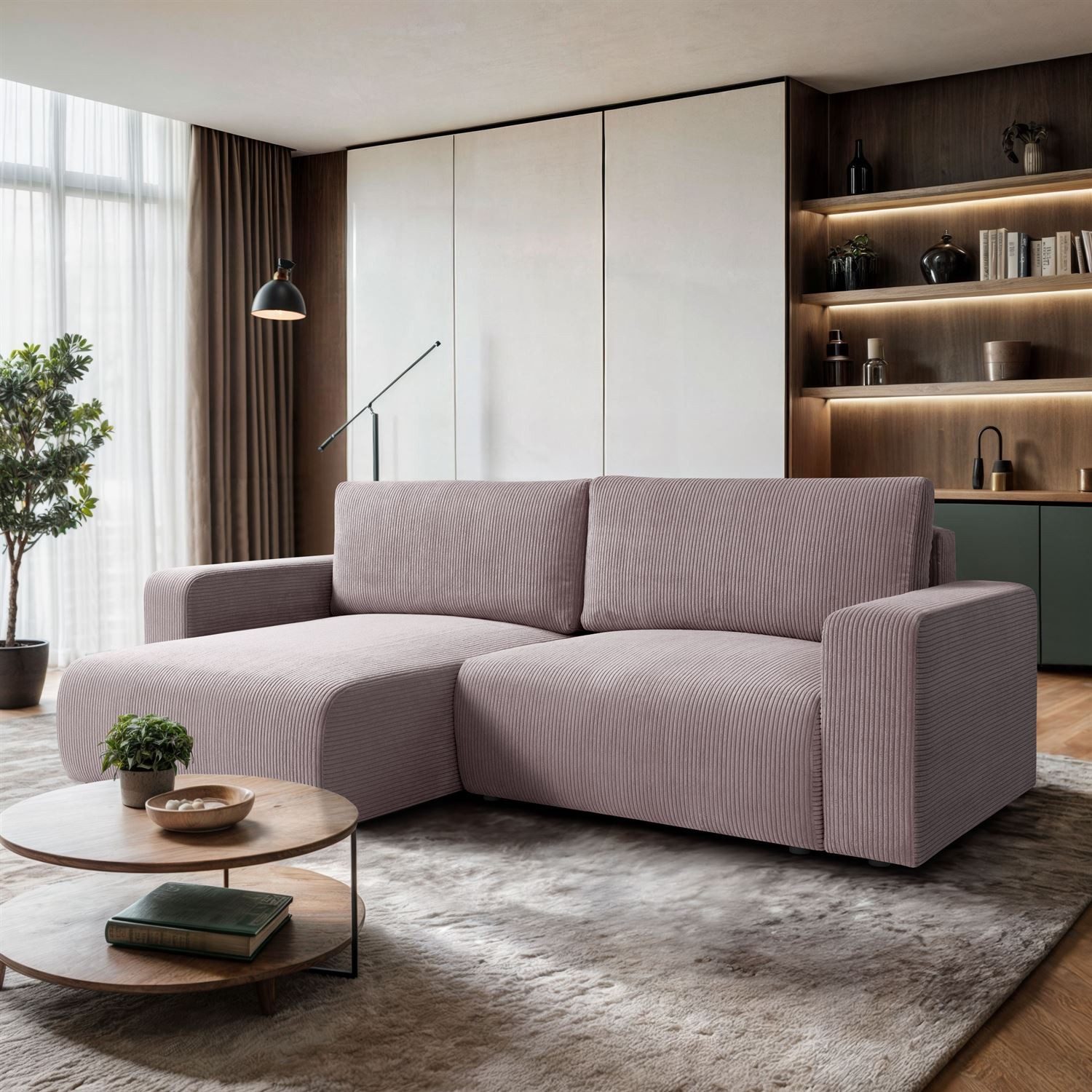 Lookway Ecksofa OPERA L-Form Couch, mit Bettfunktion und Bettkasten günstig online kaufen
