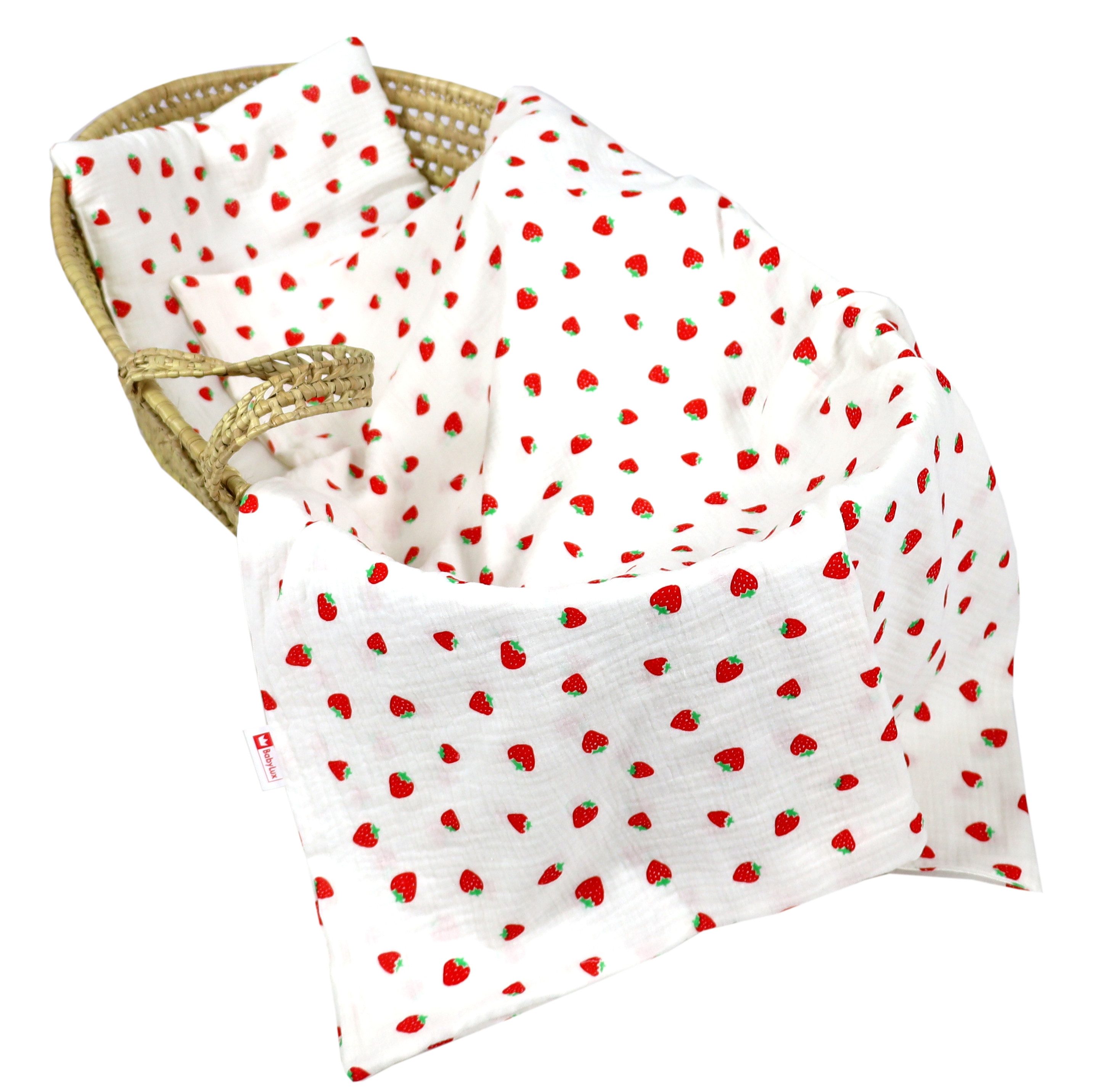 Babydecke BabyLux Musselin Decke 75x100cm +Kissen günstig online kaufen