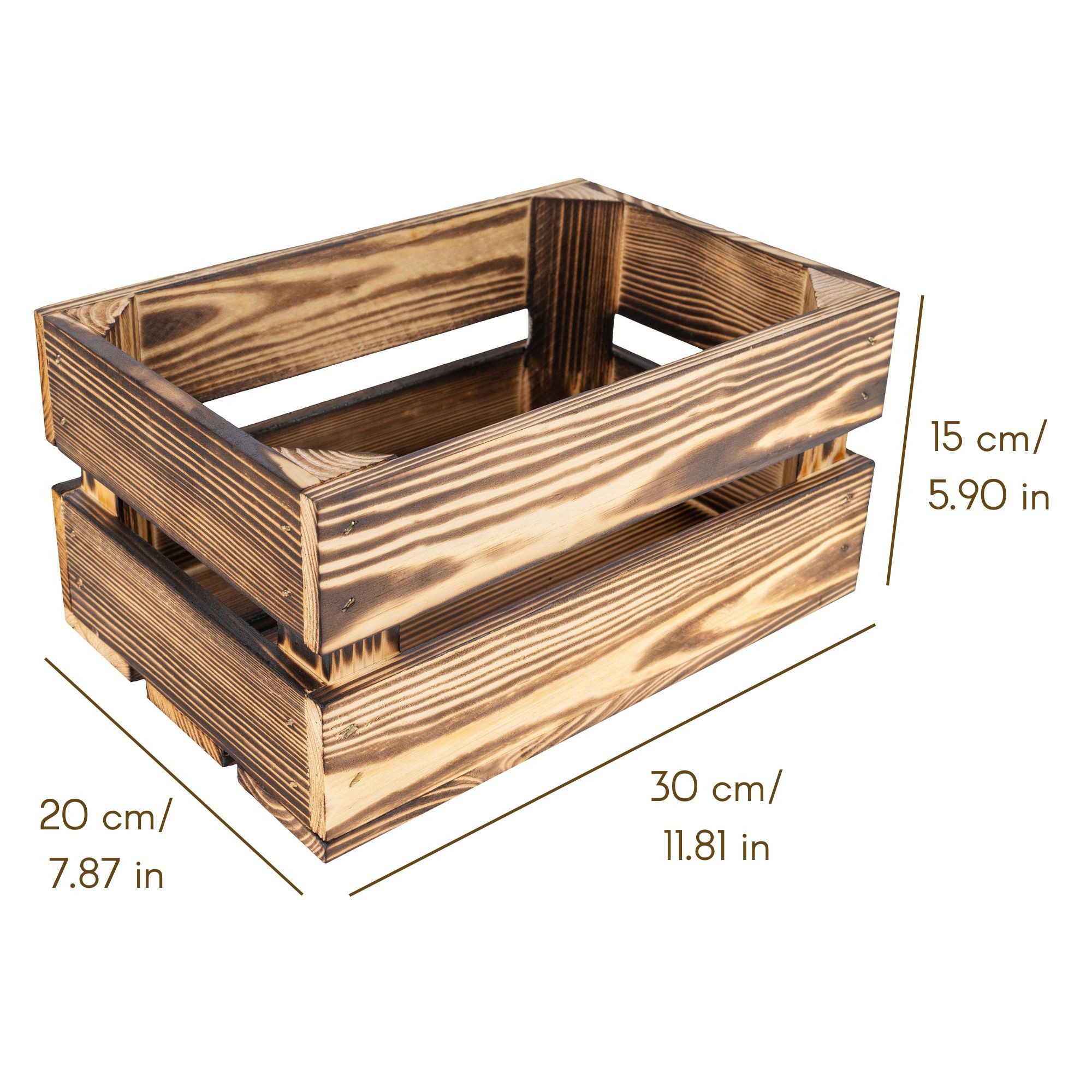 Creative Deco Holzkiste Kiste Holz Deko Holzkiste, Obstkiste Weinkisten Apfelkiste