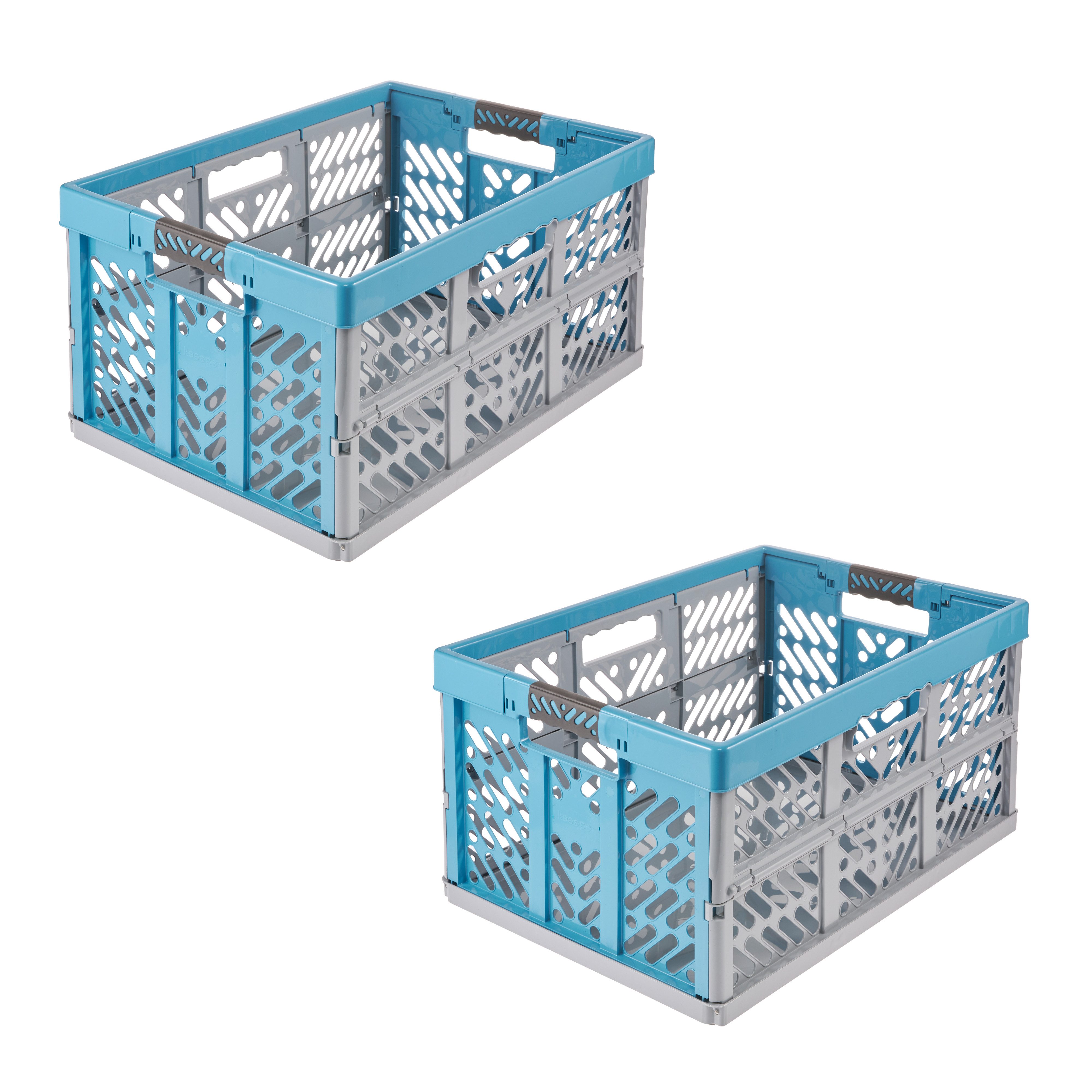 keeeper Klappbox Profi-Klappbox ben eco mit Softgriffen (Set 2 St) 45 l, 54x37x28 cm, 45 l, Soft-Touch-Griffe, zusammenklappbar, leicht zu reinigen