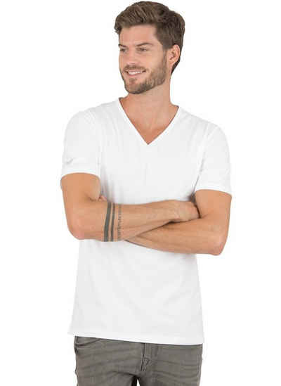 Trigema T-Shirt TRIGEMA V-Shirt aus 100% Bio-Baumwolle (kbA)
