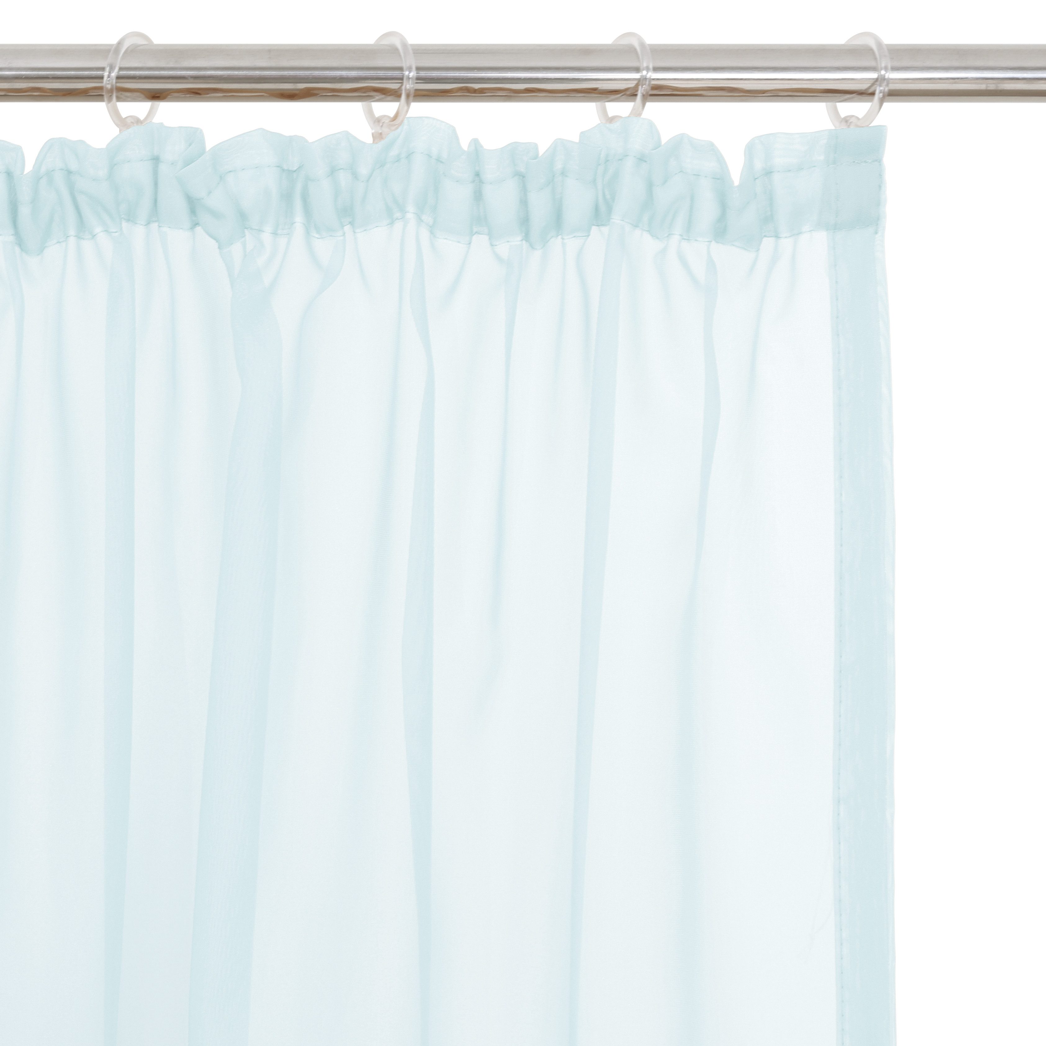 OTTO home Gardine XANA 1er- und 2er-Pack, Kräuselband, Topseller! (1 St), Kräuselband, transparent, Voile, Bestseller, einfarbig, 1 bzw. 2 Schals, pflegeleicht, – Bild 5 von 5