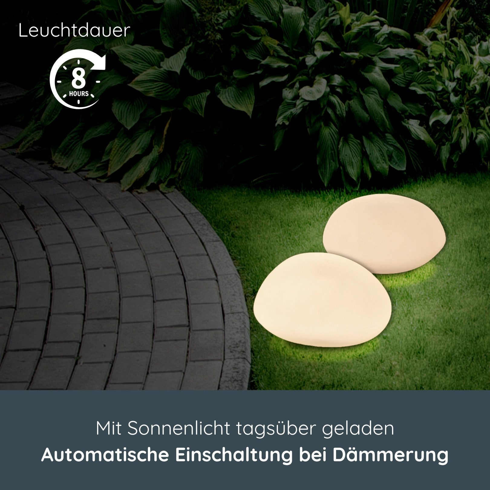 MeLiTec LED Solarleuchte LK15, LED fest integriert, 2er Set, Farbwechsel-Fu günstig online kaufen