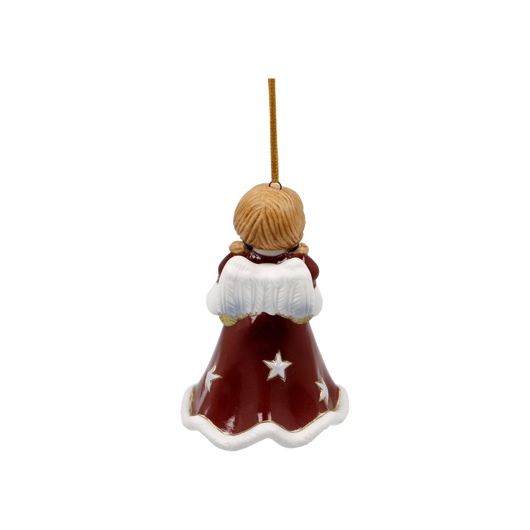 Goebel Engelfigur, Handarbeit, Rot, Engel, H: 9.5cm
