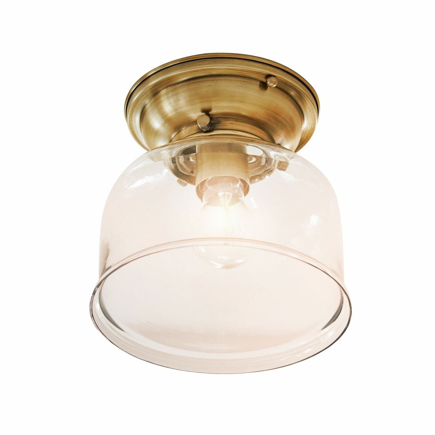 Mirabeau Wandleuchte Deckenlampe Amélor antikmessing/klar günstig online kaufen