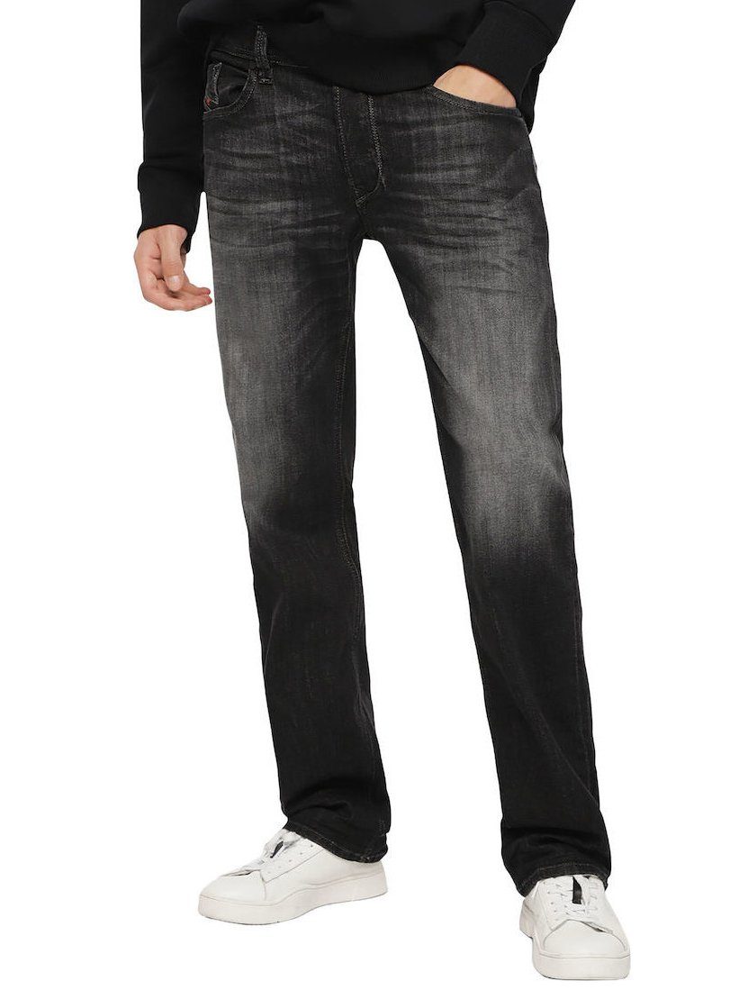 Diesel Regular-fit-Jeans Stretch Hose Vintage Schwarz - Larkee 087AM