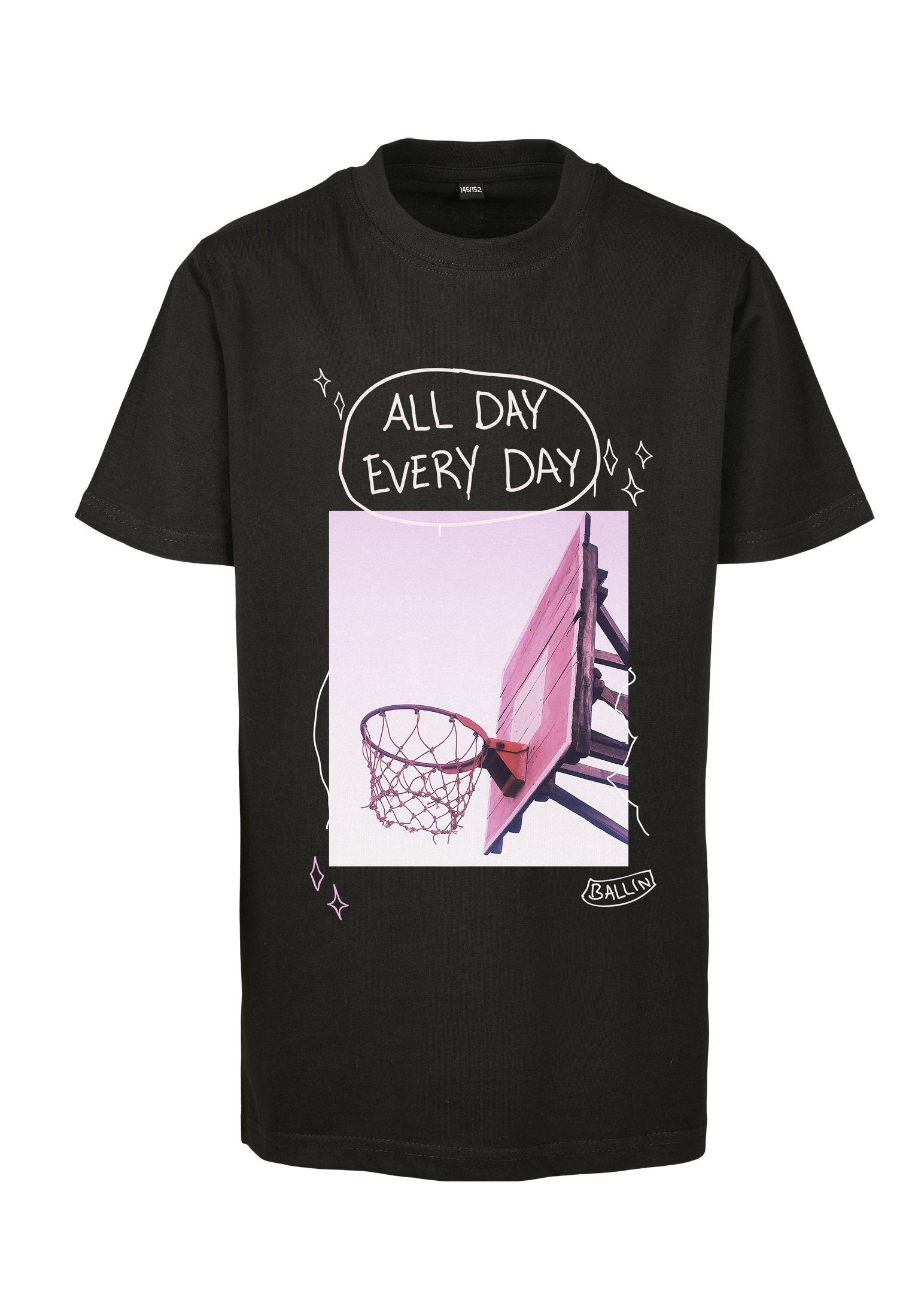 Tee Kids Every T-Shirt Day MisterTee All (1-tlg) Day Pink Kinder