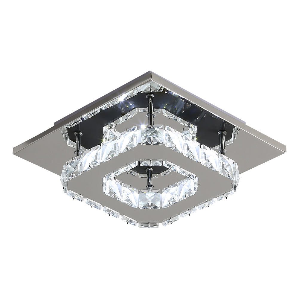 Goeco Deckenleuchte LED Kristall Deckenleuchte, quadratische günstig online kaufen